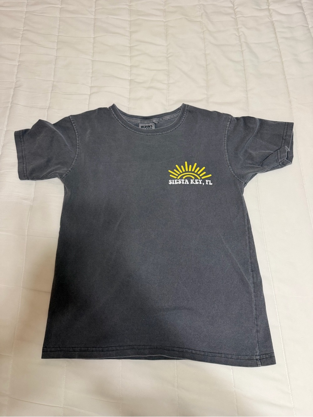 💥 KIDS Siesta Key Black Graphic Tee with Yellow Sun